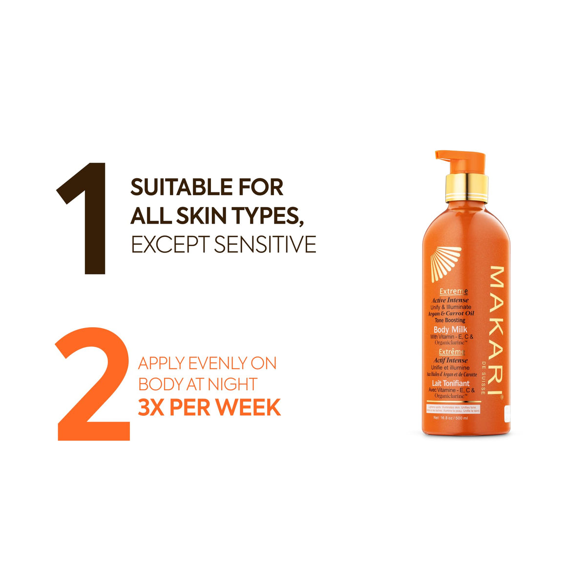 MAKARI Extreme Active Intense Carrot Argan Oil Body Milk - MAKARI Official Imagery - 7