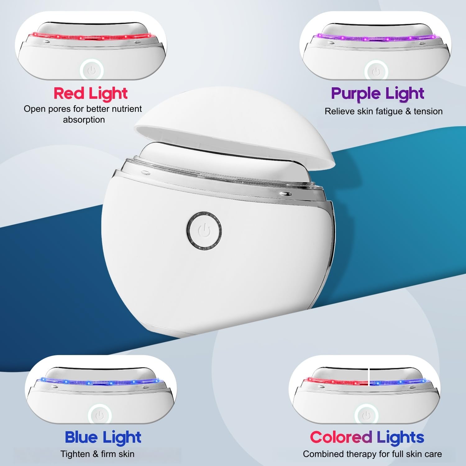LED Red Light Therapy for Face Neck Massager with Heat - Tonsmile Official Imagery - 6