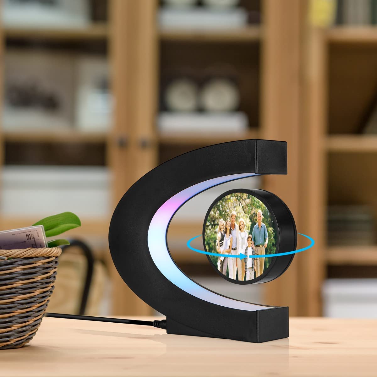 UVEHAS Levitating Photo Frame with LED Colorful Lights - UVEHAS Official Imagery - 3