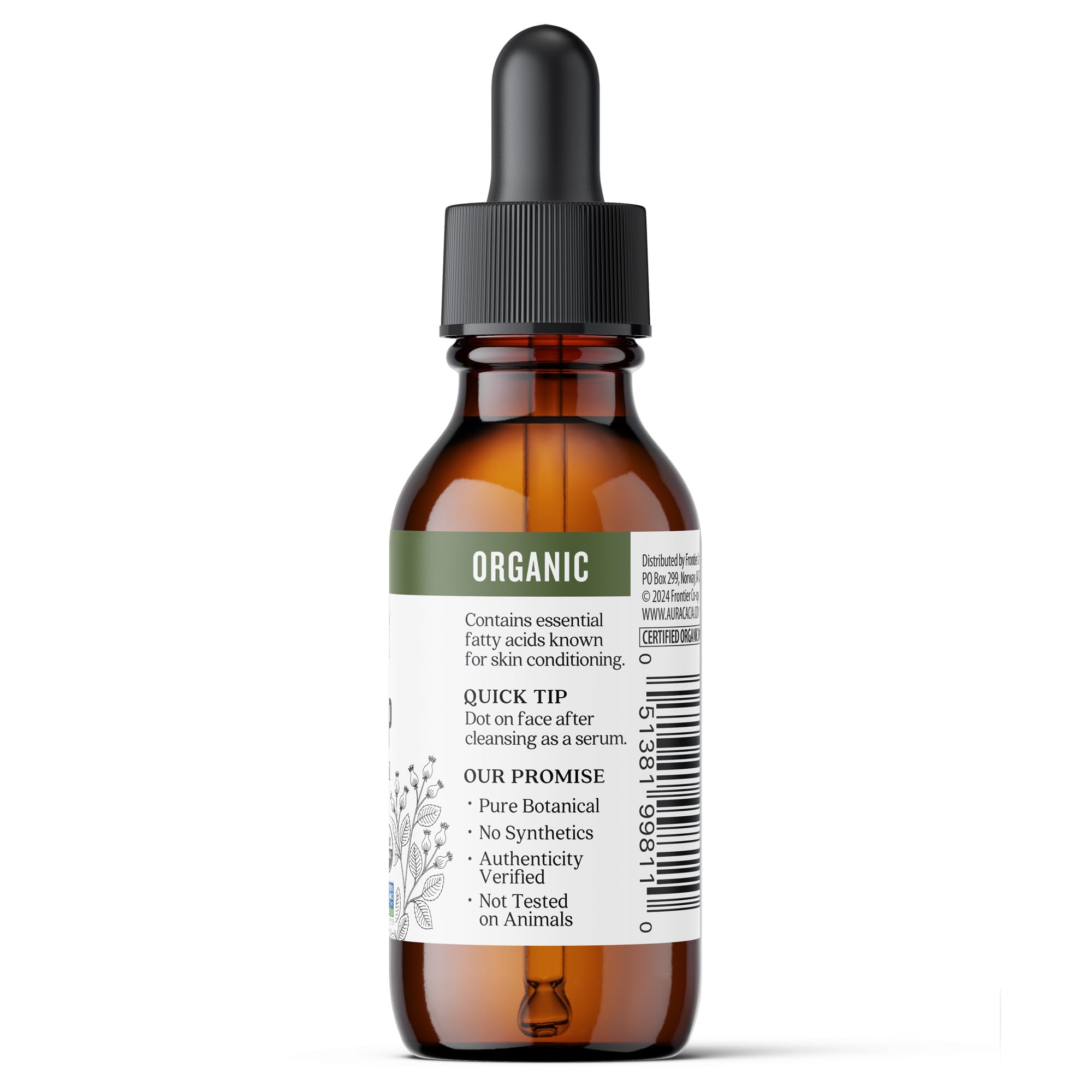 Aura Cacia Organic Rosehip Skin Care Oil - MS Tested for Purity - Aura Cacia Official Product View 4