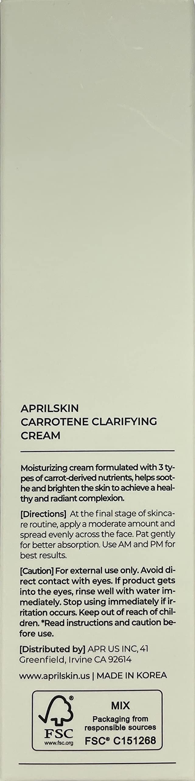 APRILSKIN Carrotene Clarifying Cream - APRILSKIN Official Product View 7