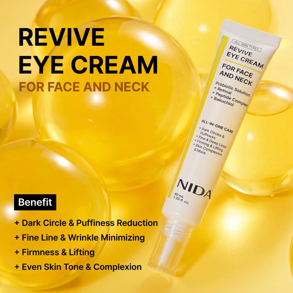 NIDA Revive Eye Cream For Face And Neck - NIDA