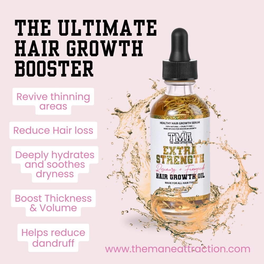 The Mane Attraction Extra Strength Herbal Hair Growth Oil 2 - The Mane Attraction Official Imagery - 3