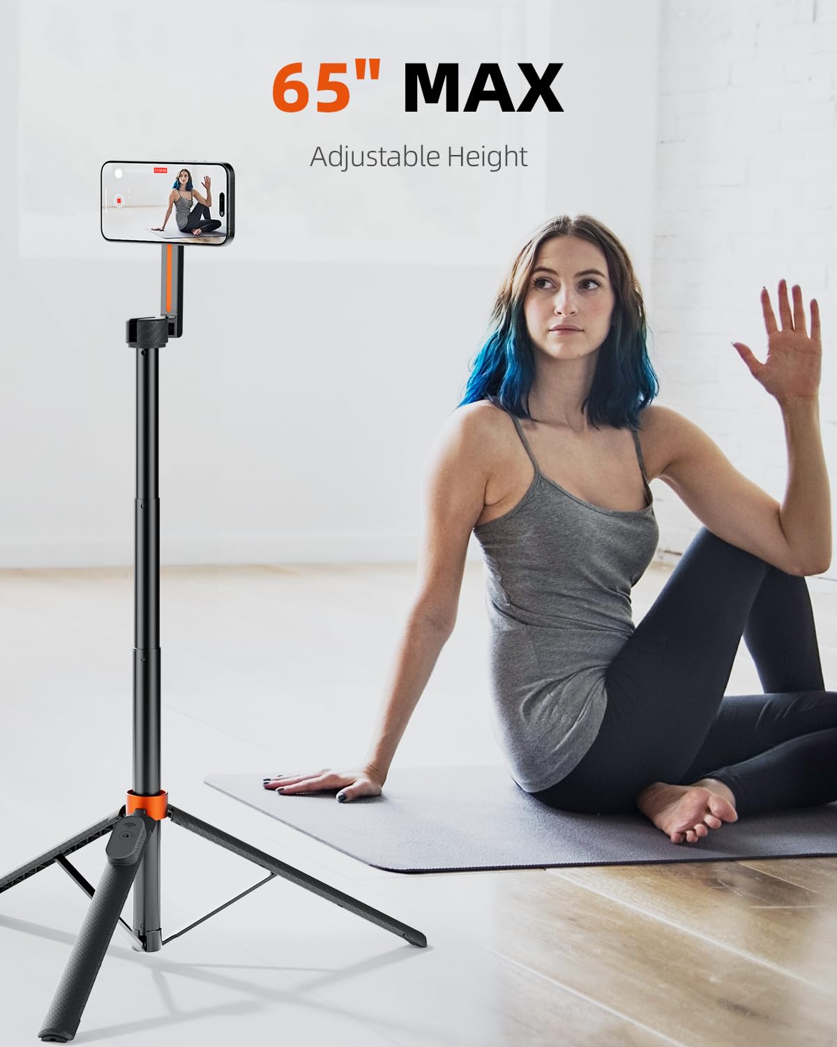TODI 65 Magnetic Tripod for iPhone with Remote Selfie Stick - TODI Official Imagery - 4