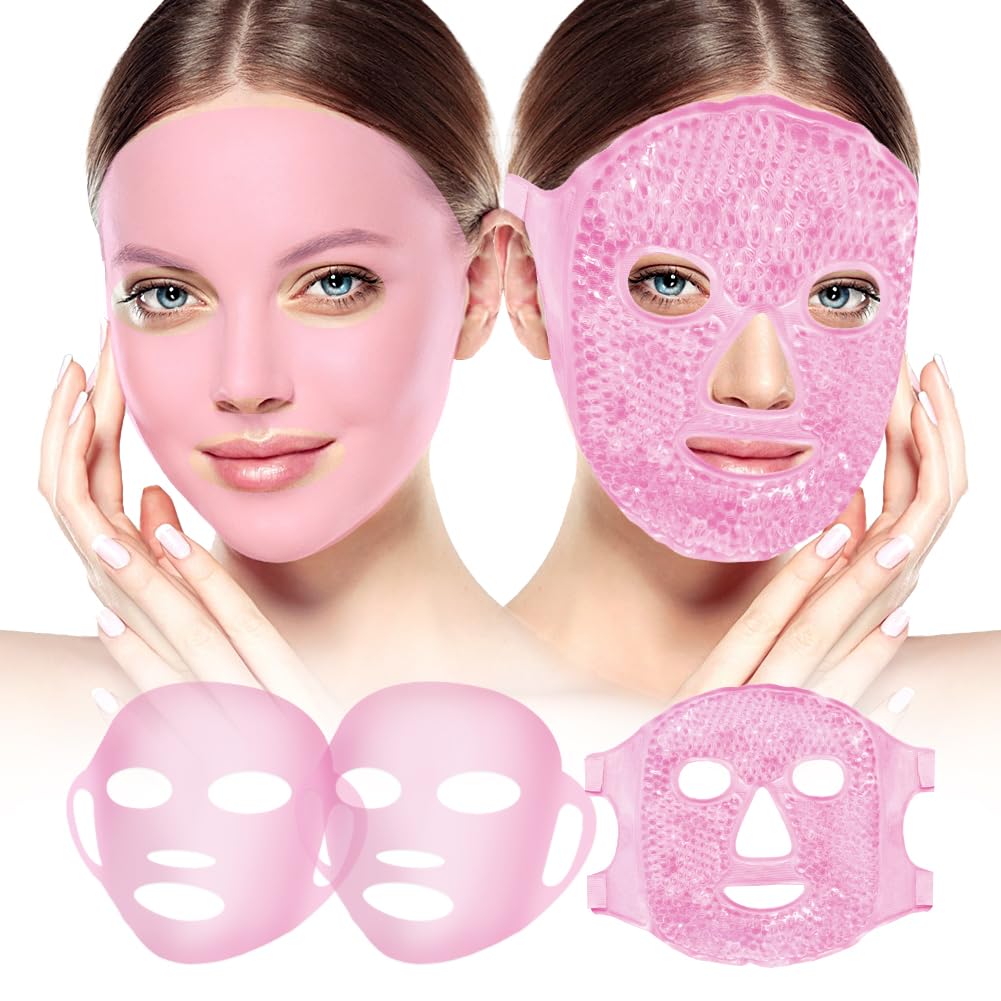Silicone Face Mask Cover and Ice Face Pack Mask - Product Imagery