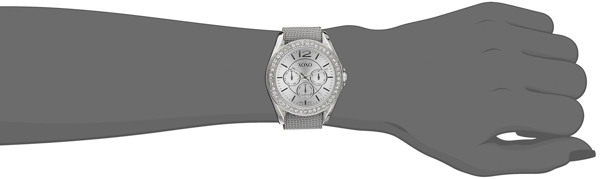 XOXO Women s XO9053 Rhinsetone Accented Watch with - XOXO Official Imagery - 5