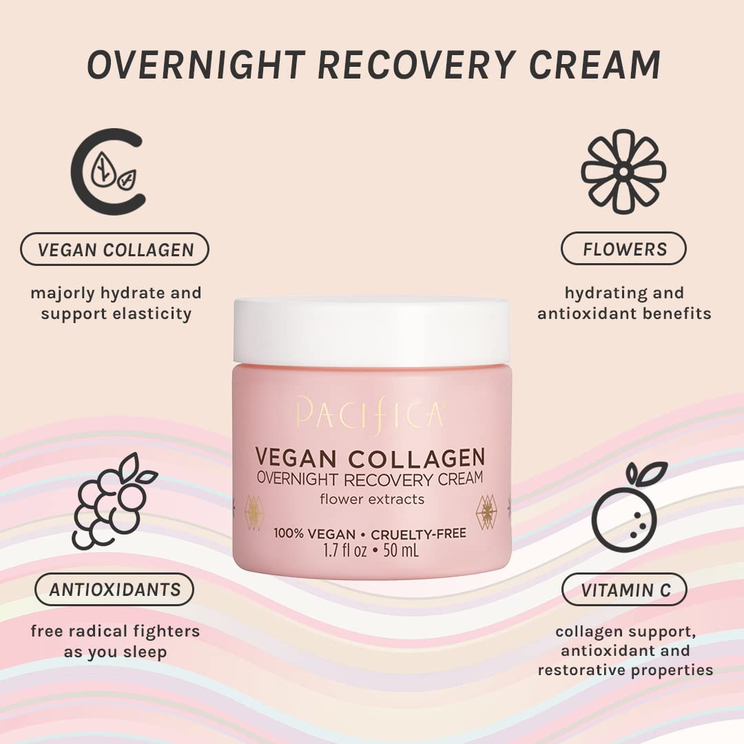 Pacifica Vegan Collagen Overnight Face Eye Cream Set of 2 - Pacifica Official Imagery - 4