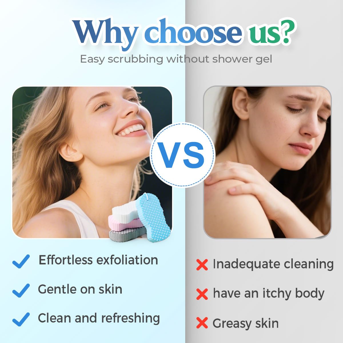asfanst Magic Exfoliating Bath Sponge, New Super Soft Exfoliating Bath Sponge - asfanst Official Product View 4
