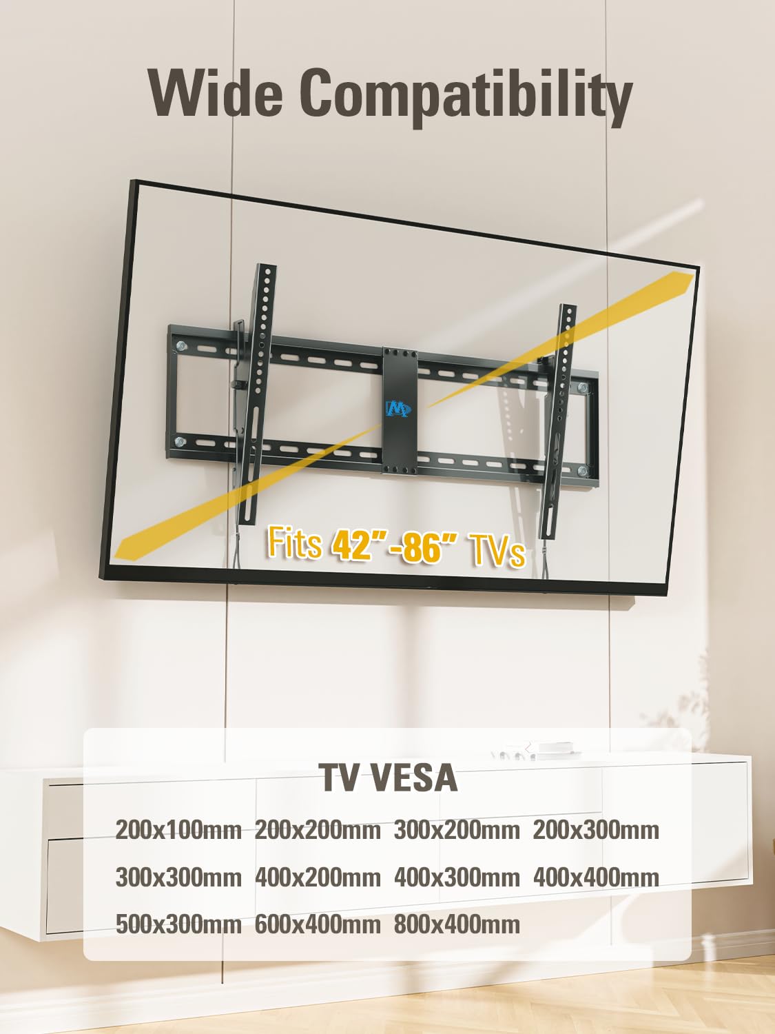 Mounting Dream TV Wall Mount for 42 86 Inch TVs Tilting TV - Mounting Dream Official Imagery - 7