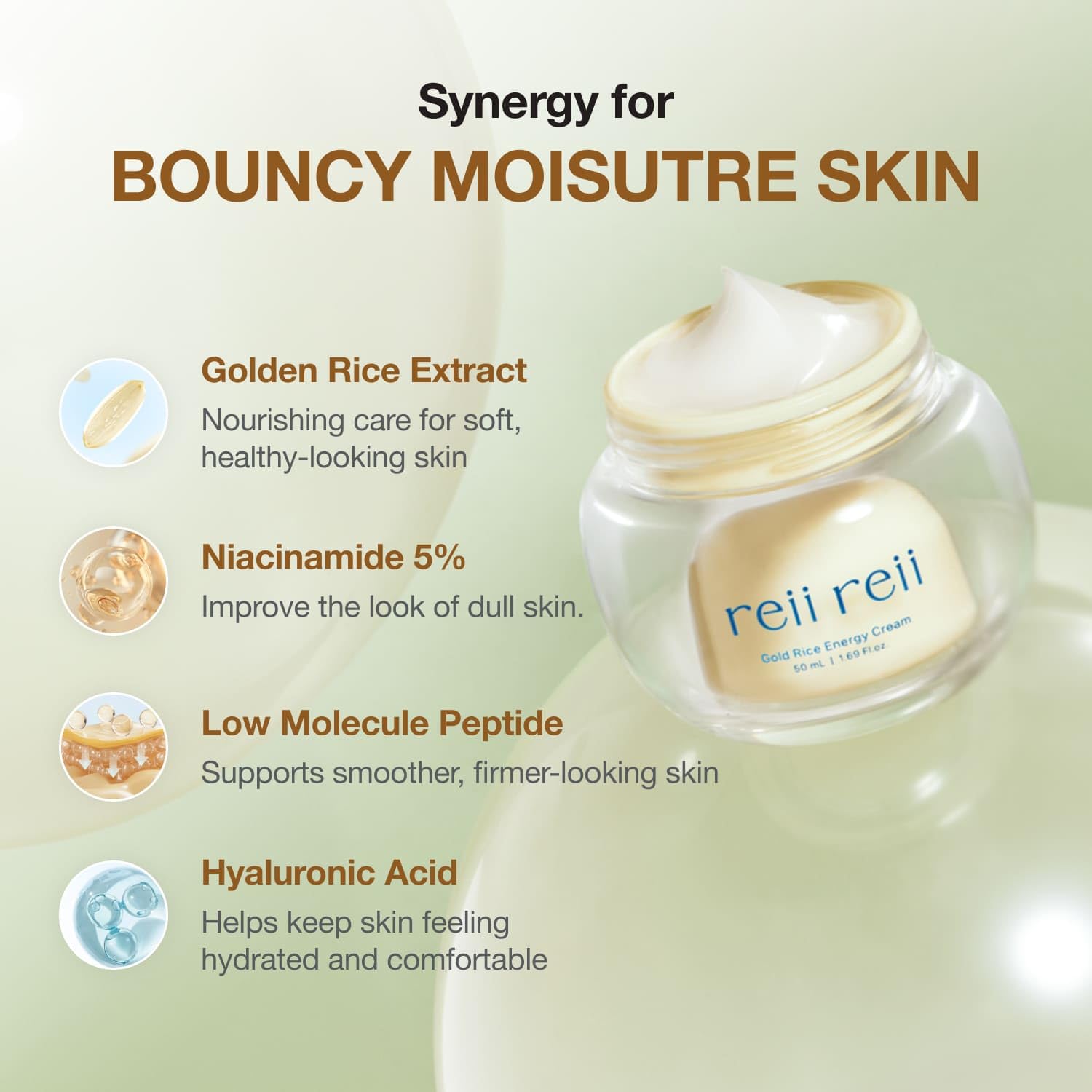 Gold Rice Energy Cream – Heritage Golden Rice Formula for Deep - reii reii