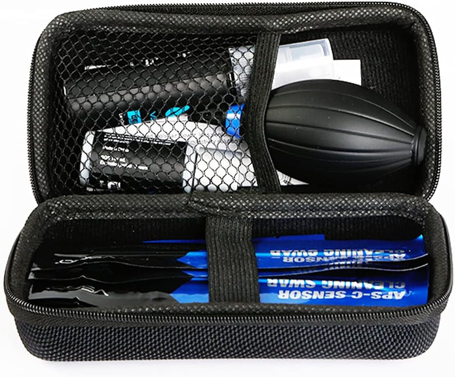 VSGO all-in-one camera cleaning kit for APS-C sensors, includes tools for Canon, Nikon, Sony mirrorless cameras, 16mm size