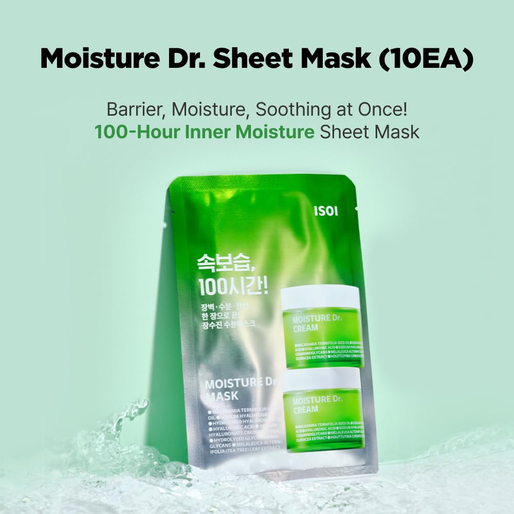 ISOI Moisture Dr. Mask Pack, Hydrating &amp; Soothing Korean - ISOI