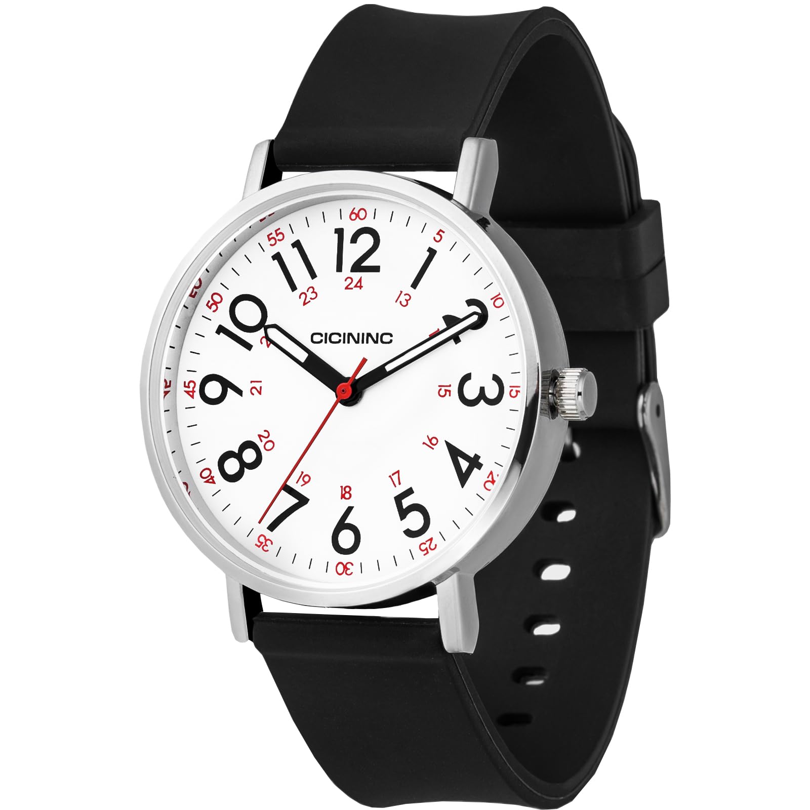 cicininc Watch with Second Hand for Nursing Women | Analog | Military - View 10
