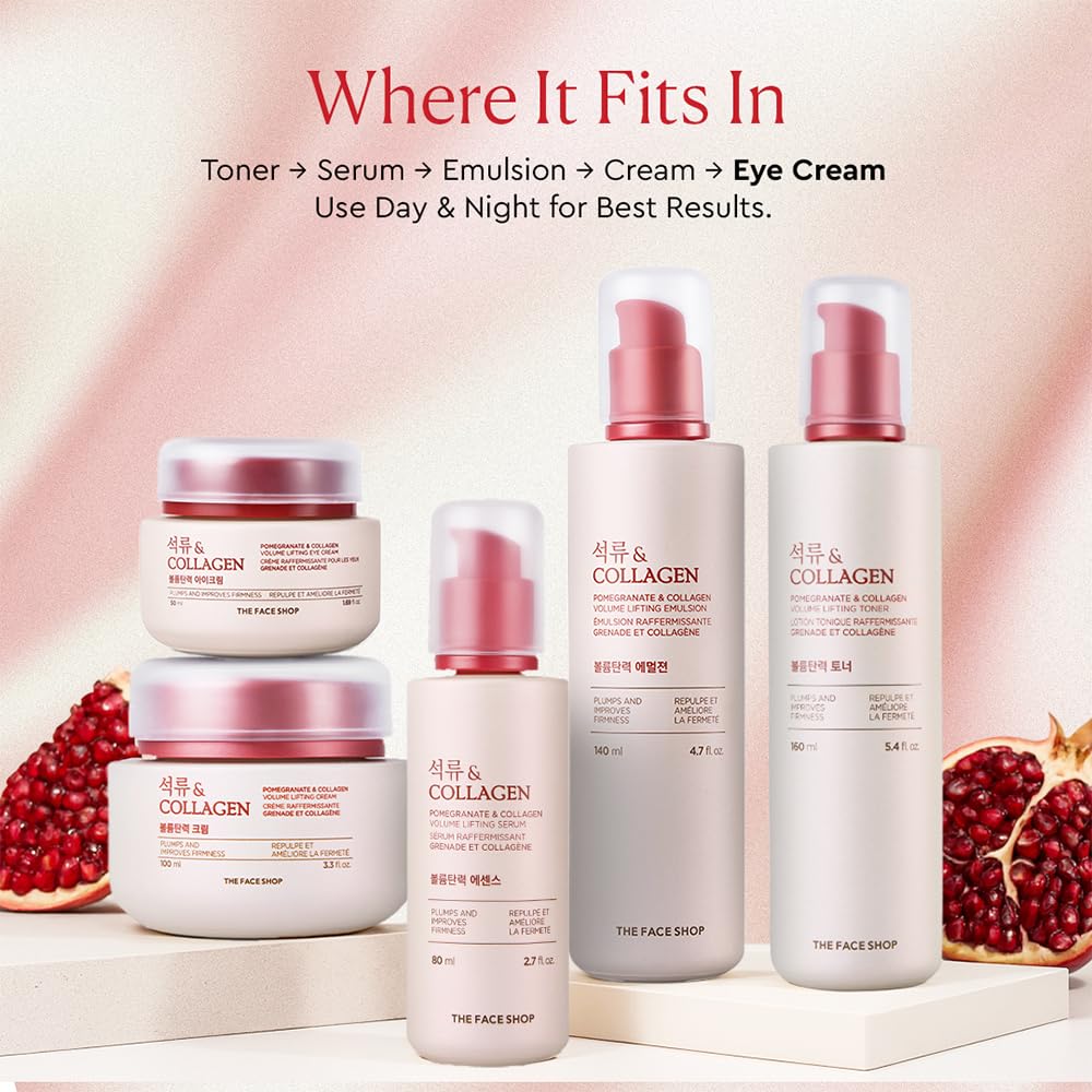 The Face Shop Pomegranate Collagen Volume Lifting Eye Cream - The Face Shop Official Imagery - 6