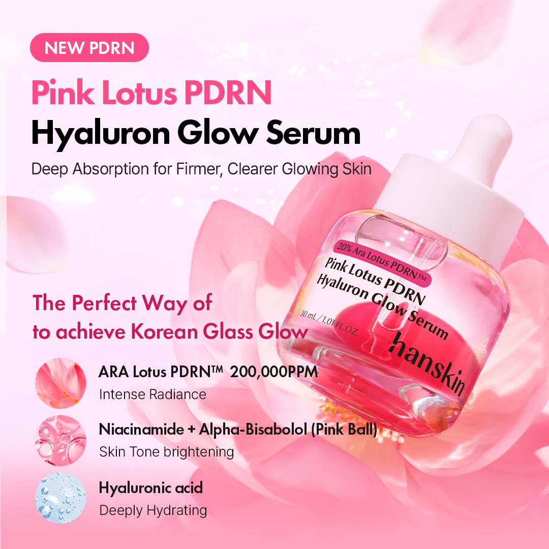 Hanskin Vegan PDRN Pink Glow Duo Set Glow Serum Plumping - Hanskin Official Imagery - 2
