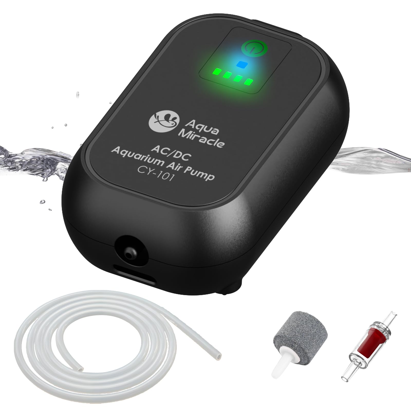 AquaMiracle USB Aquarium Air Pump Rechargeable Aerator for Bait B - AquaMiracle Official Product View 1