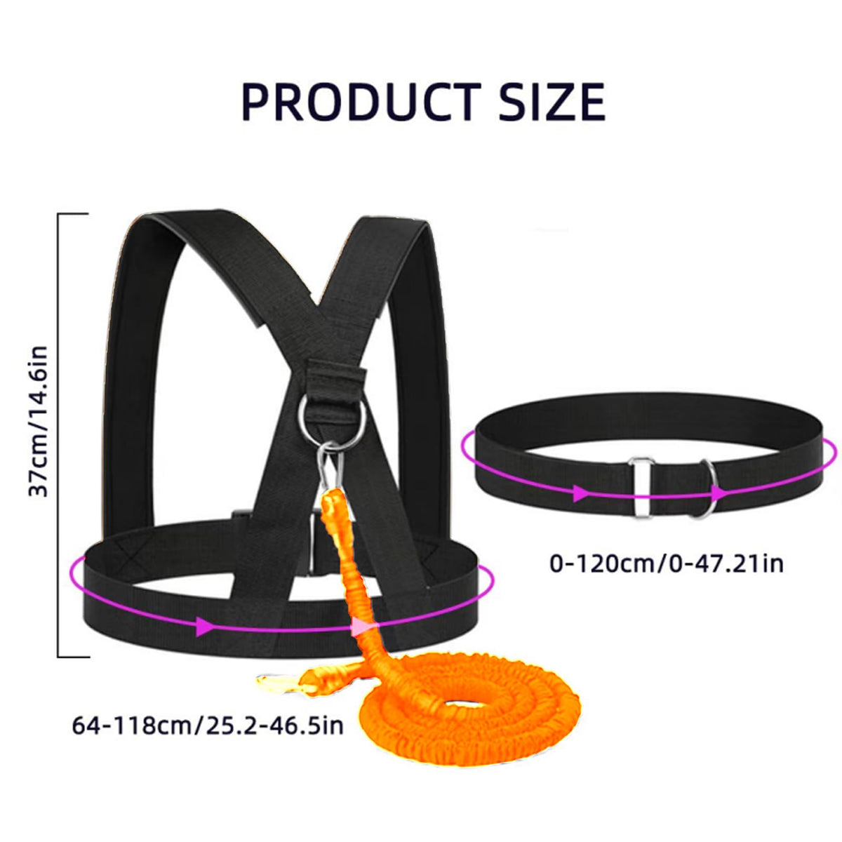 Resistance Explosive Training Set Adjustable Shoulder Waist - OYINDIZ Official Imagery - 3