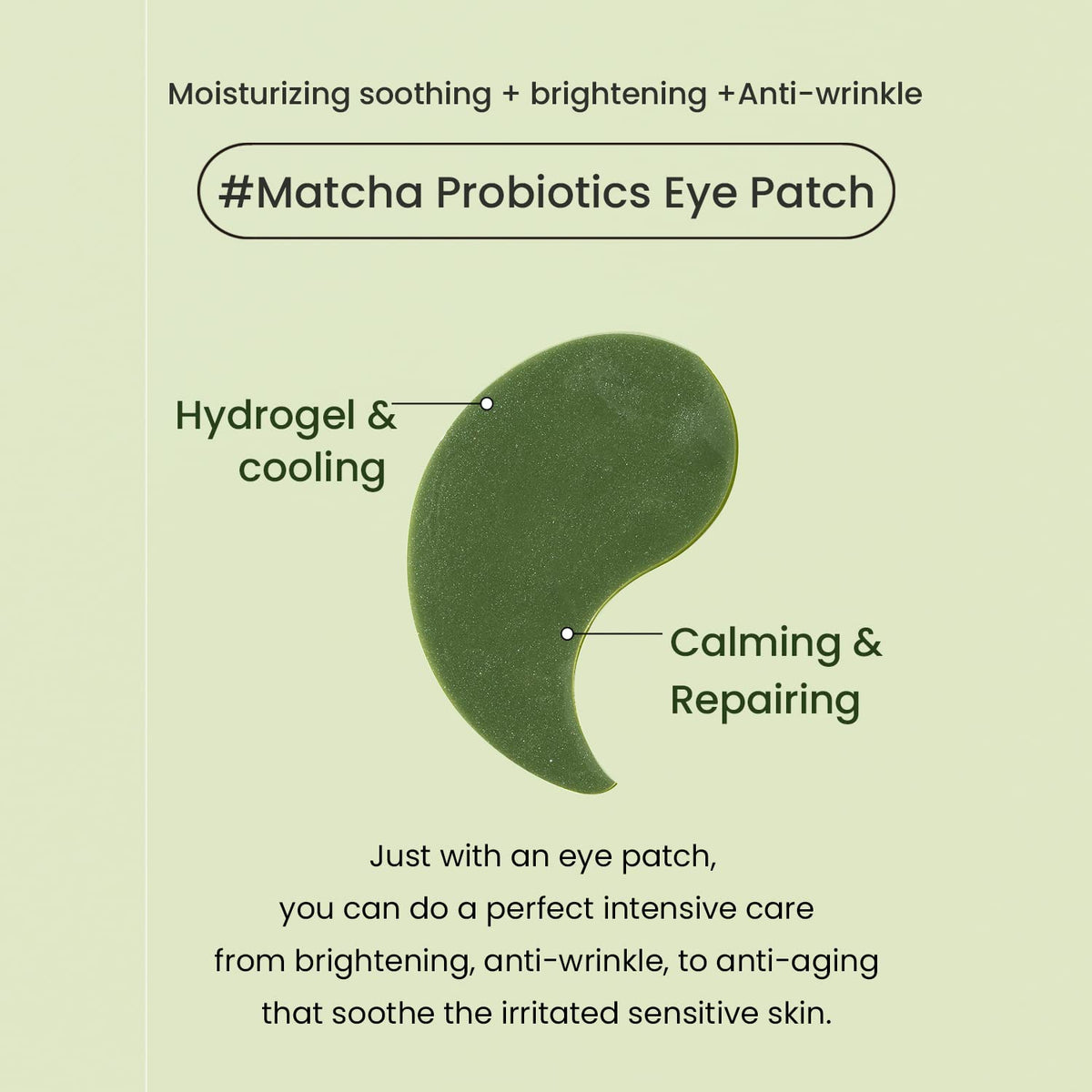 HEIMISH Matcha Biome Hydrogel Eye Patch - HEIMISH Official Product Imagery - 4