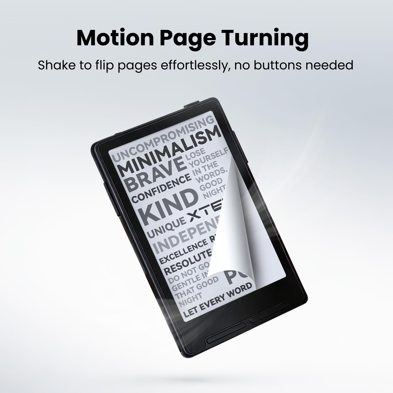 XTEINK X3 3.7" Pocket E-Ink eBook Reader, Mist Gray by XTEINK - Angle View 4