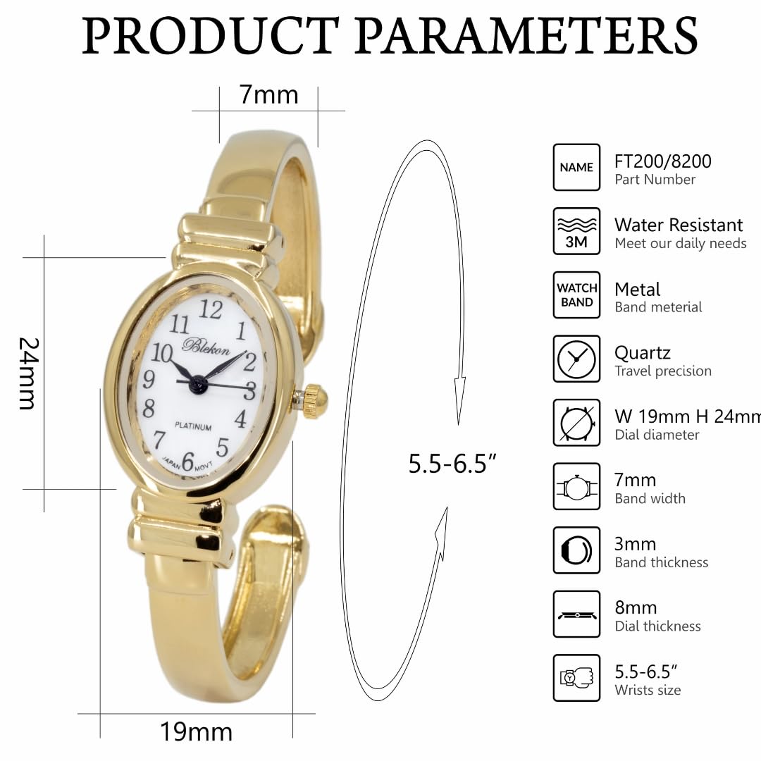 Elegant Bracelet Watch for Women Mother of Pearl Dial - Blekon Official Imagery - 3