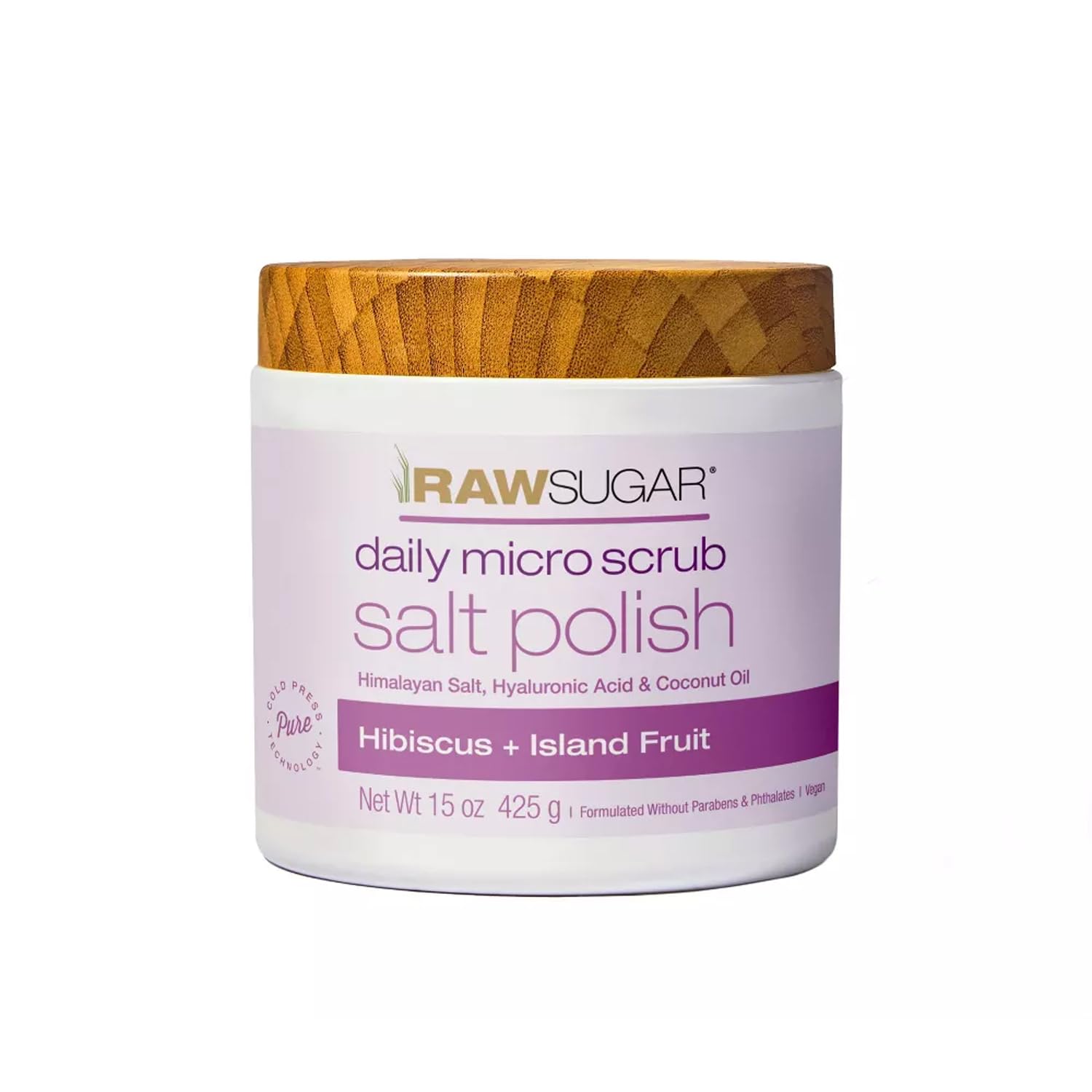 RAW SUGAR RawSugar Daily Micro Salt Scrub for Body, Exfoliates & Brightens - RAW SUGAR Official Product View 2