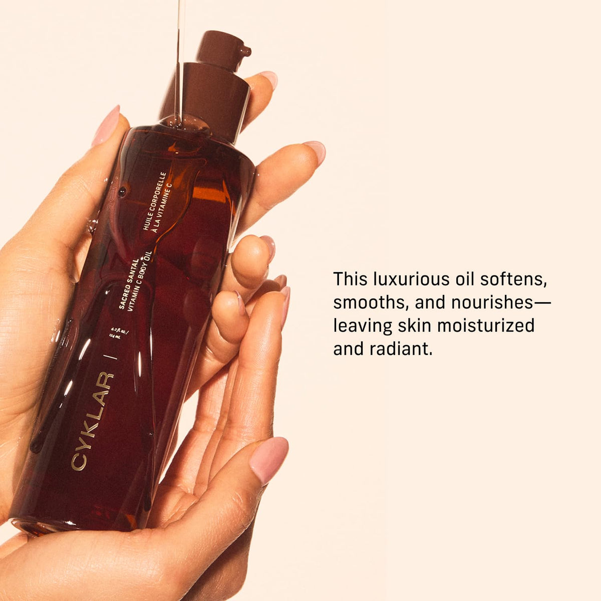 CYKLAR Vitamin C Body Oil for Women Men Sacred Santal - CYKLAR Official Imagery - 4