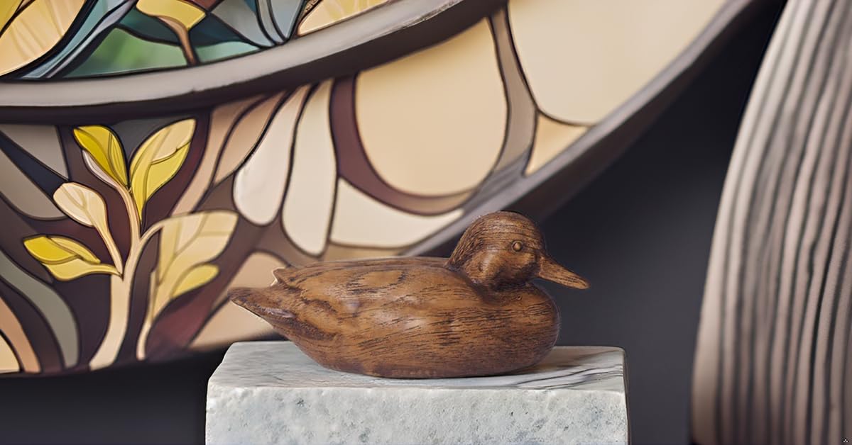 Wooden Texture Duck Home Decor Statue Rustic Home - Hymmah Official Imagery - 8
