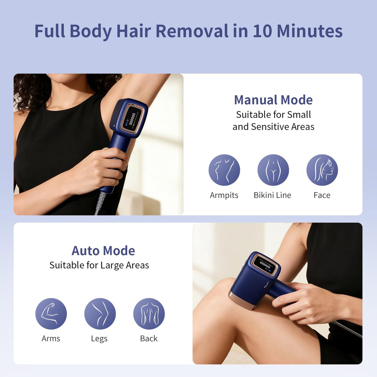 MLAY IPL Laser Hair Removal Ice Cooling Hair Removal Device - MLAY Official Imagery - 6
