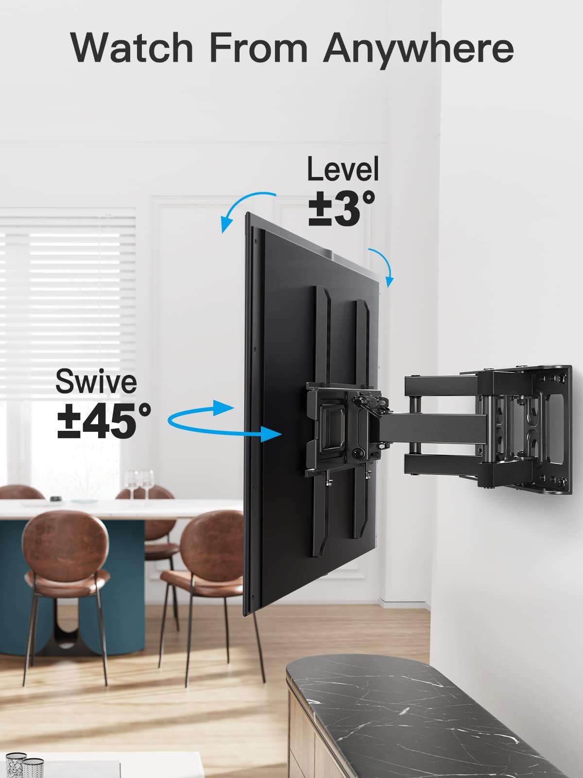 Pipishell TV Wall Mount for 26 74 inch LED LCD OLED 4K TVs - Pipishell Official Imagery - 8