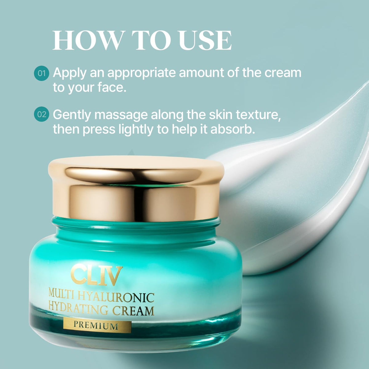 Multi Hyaluronic Hydrating Cream Korean Skincare Moisturizer - CLIV Official Imagery - 6