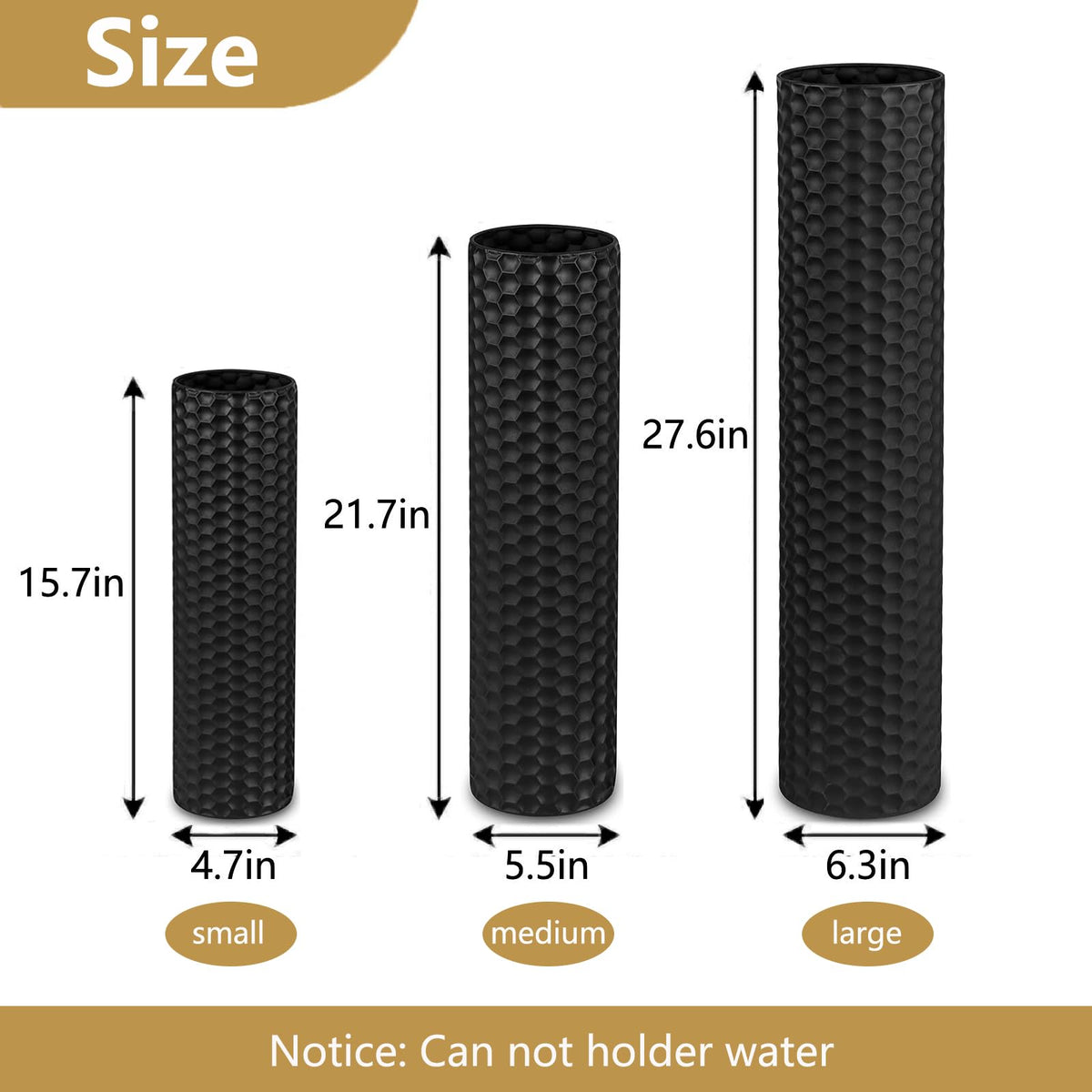 Black Tall Floor Vase - NOLIPED Official Imagery - 3