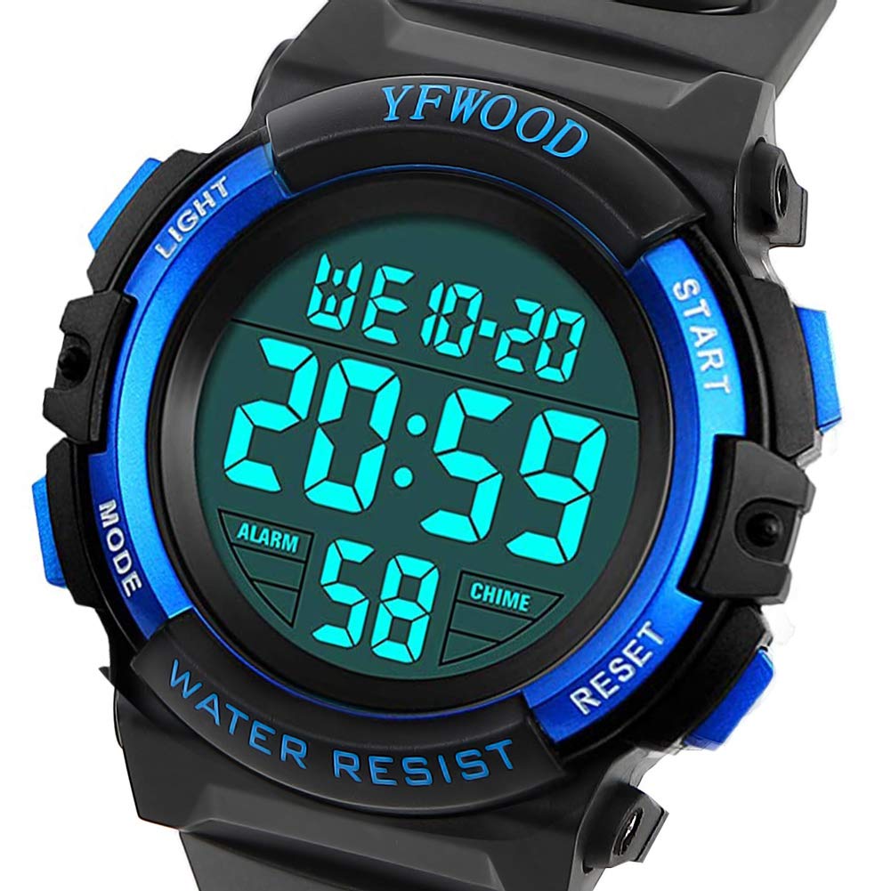 YFWOOD Kids Digital Watch for Boys 5-15, Waterproof Kids Watch Boys - View 8