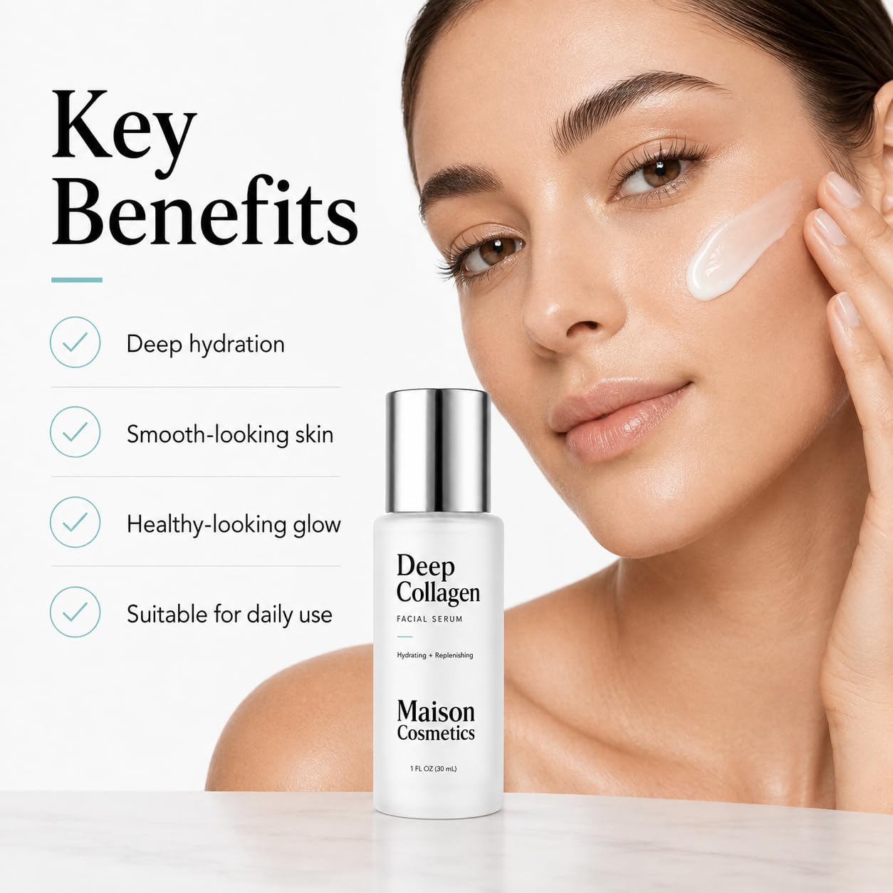 HILUCID Maison Cosmetics Deep Collagen, Volufiline Collagen Serum with Collagen - HILUCID Official Product View 4