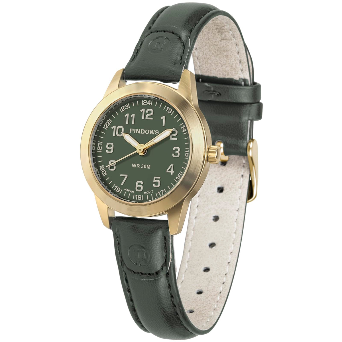 PINDOWS Women s Watch Small Minimalist Analog Quartz Leather - PINDOWS Official Imagery - 2