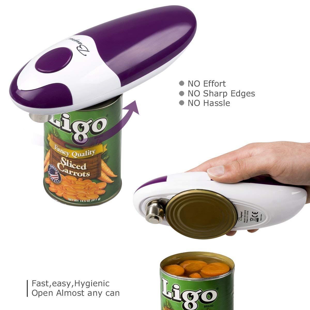 Kitchen Automatic Safety Cordless One Tin Opener Bangrui - Bangrui Official Imagery - 4