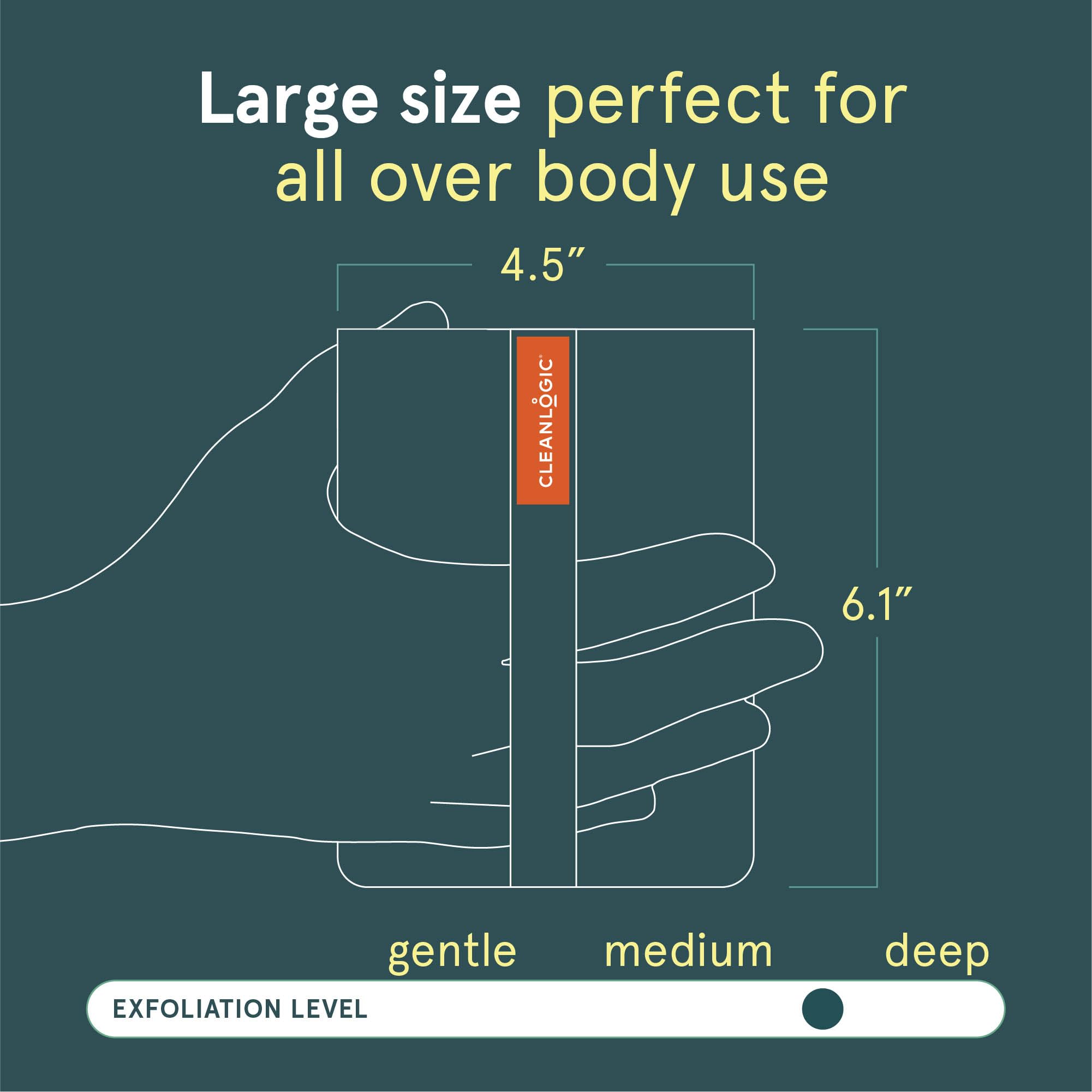Cleanlogic Sport Exfoliating Body Scrubber - Cleanlogic Official Imagery - 6