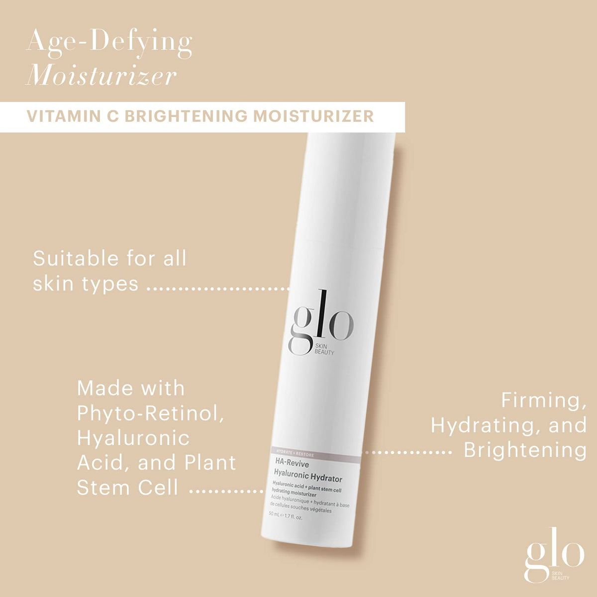 Glo Skin Beauty HA Revive Hyaluronic Acid Face Moisturizer 1 - Glo Skin Beauty Official Imagery - 3