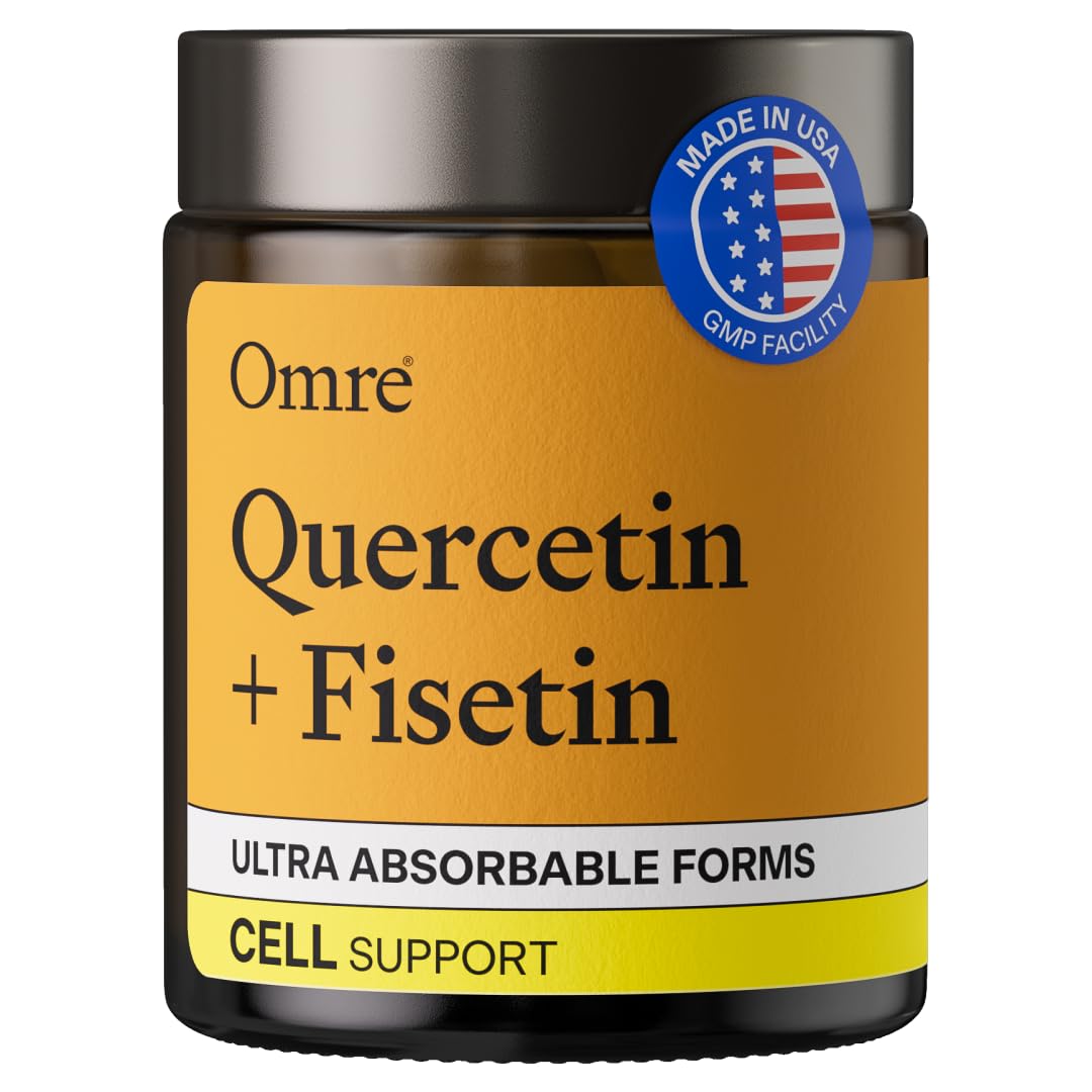 OMRE Quercetin & Fisetin Senolytic Supplement 500mg