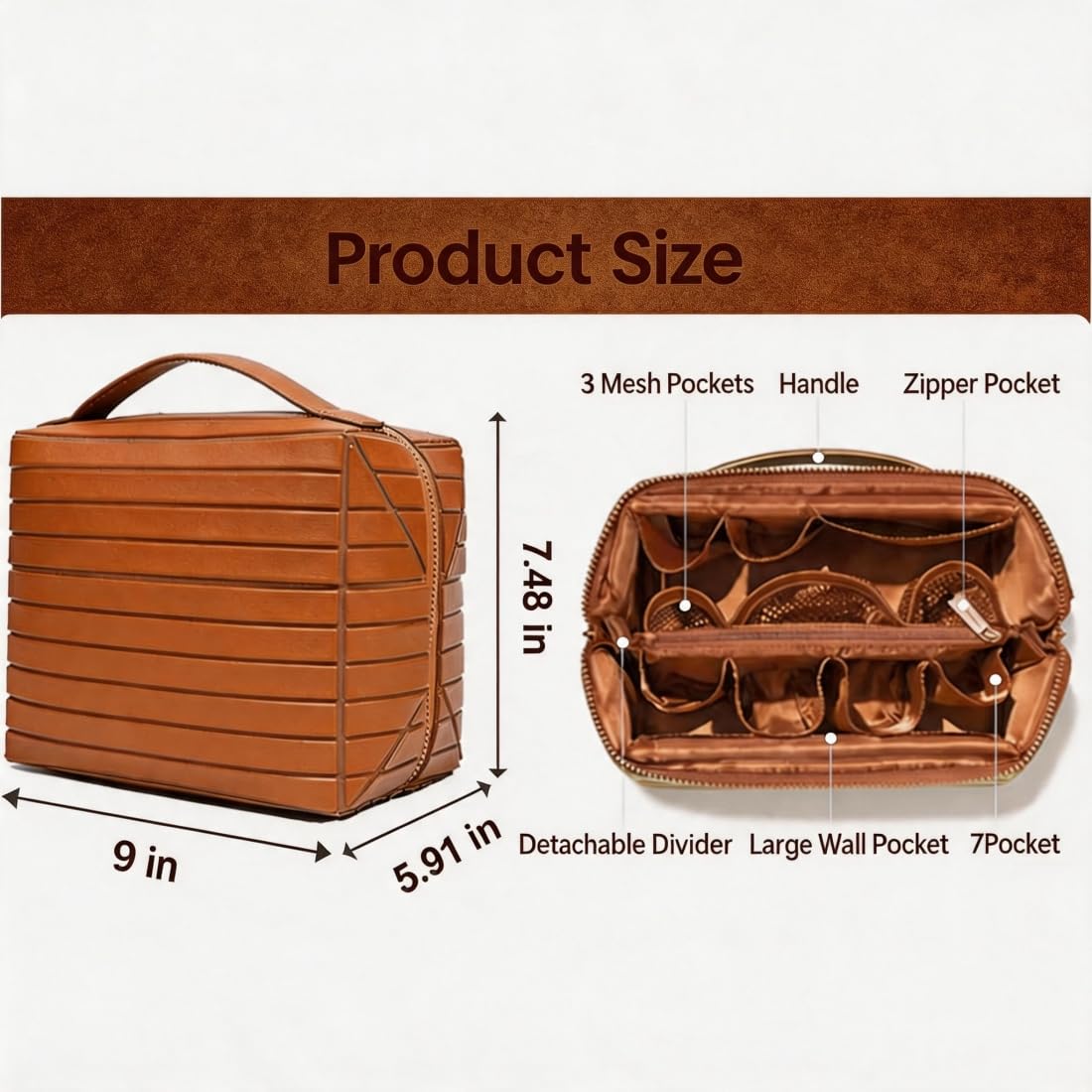 Travel Makeup Bag for Women - Loisdaro Official Imagery - 4