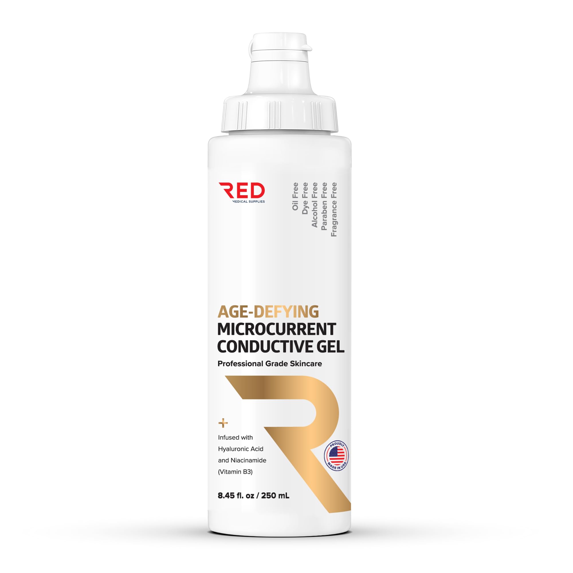 Age-Defying Microcurrent Conductive Gel with Hyaluronic Acid & - Product Imagery