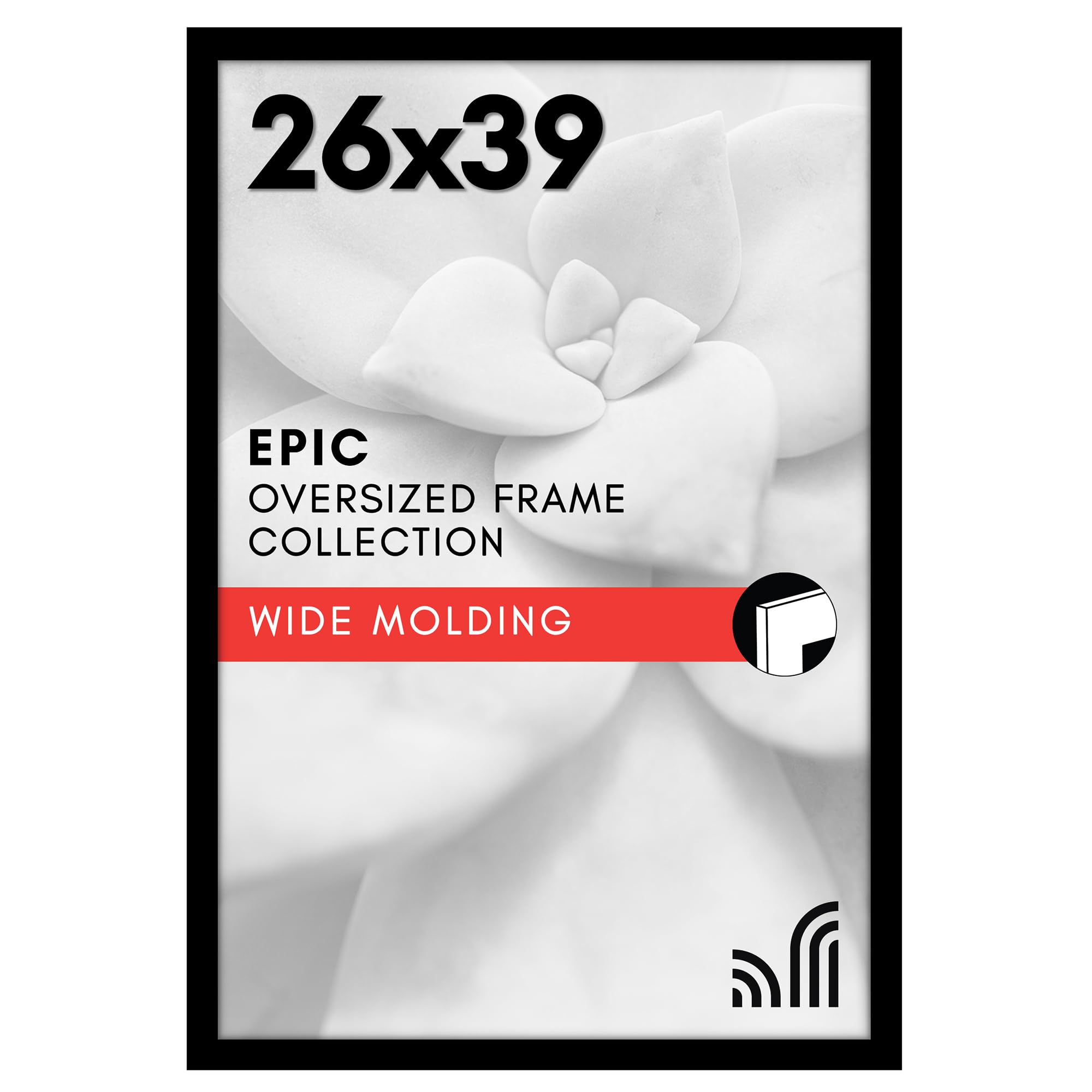 Americanflat 26x39 Poster Frame - Engineered Wood - Black - Product Imagery