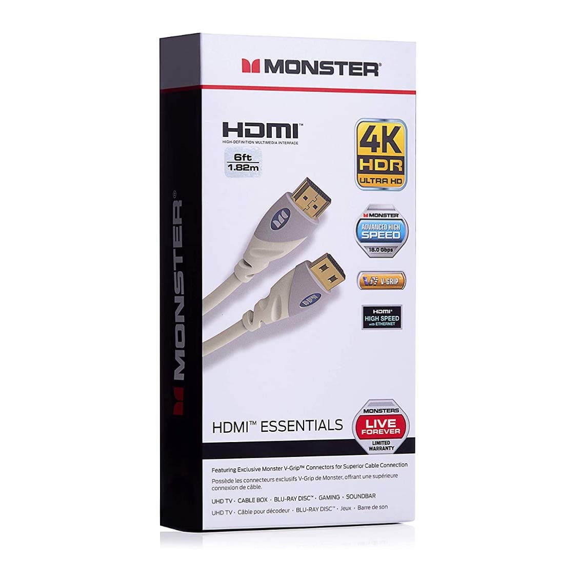 Monster HDMI Cable 4k Ultra HD with Ethernet - Corrosion-Resistan by Monster - Angle View 6