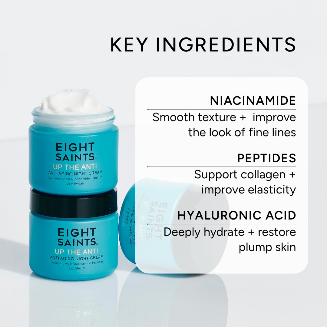 Eight Saints Skin Care Up the Anti Night Cream Face Moisturizer to Reduce Fine - Eight Saints Official Product View 4