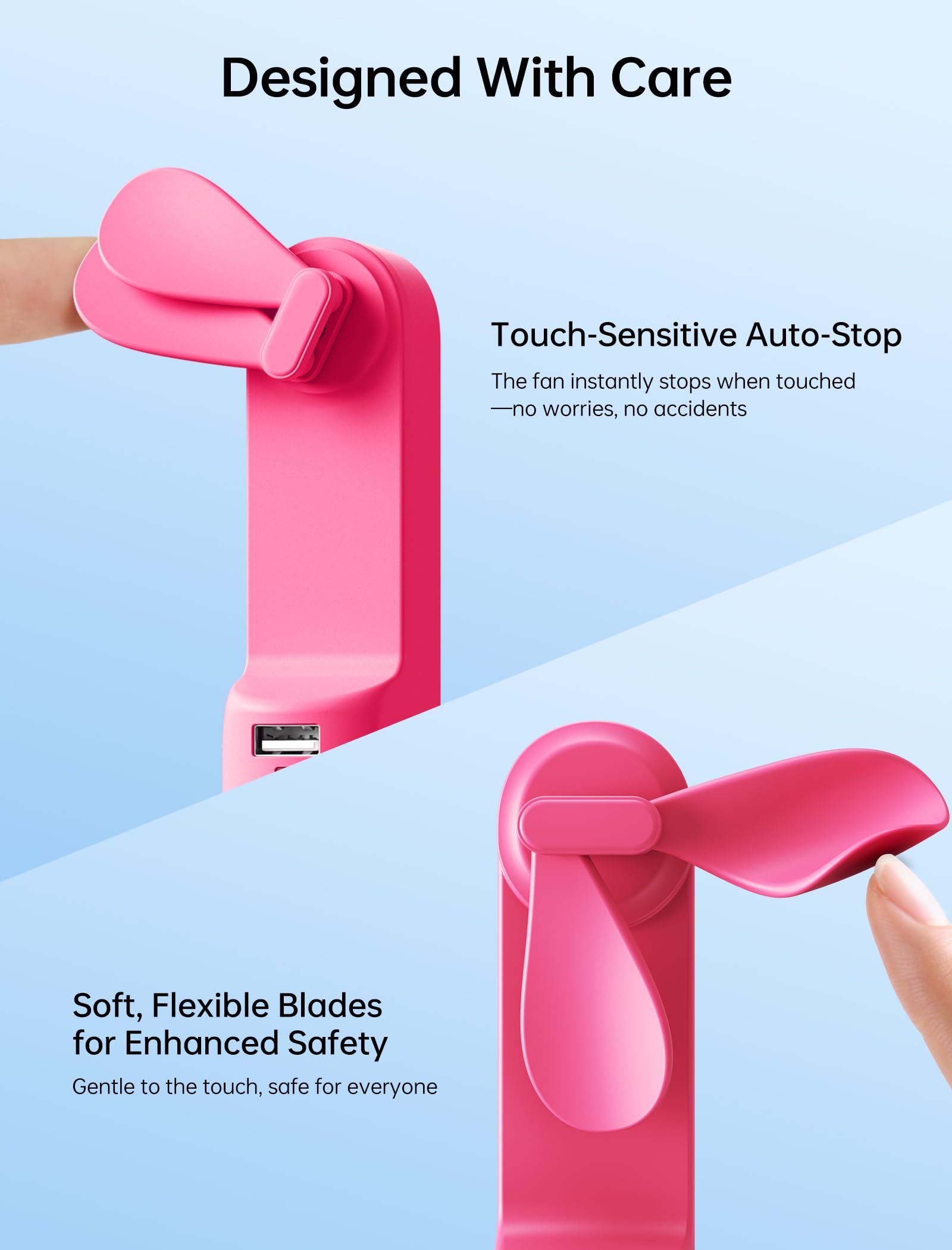 JISULIFE 3 IN 1 Portable Fan with Power Bank & Flashlight Featured - JISULIFE Official Product View 7