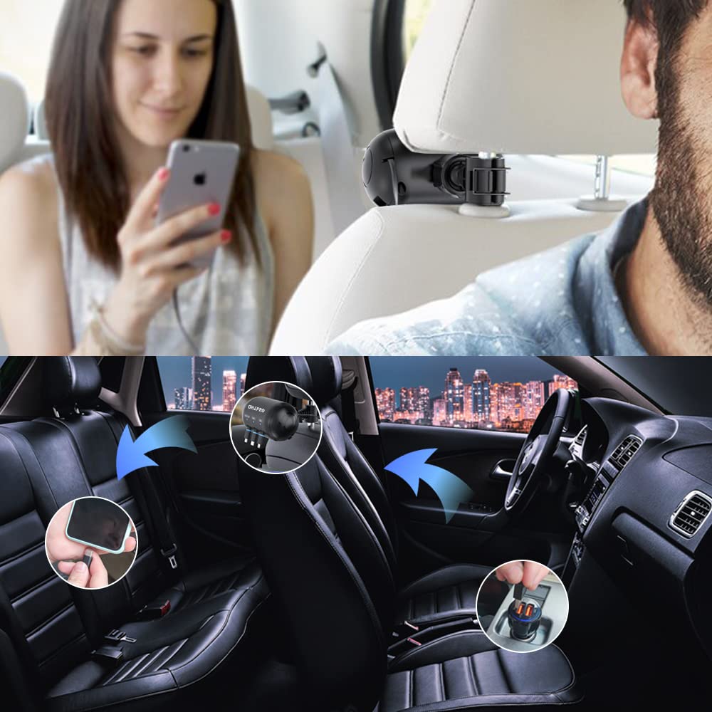 OHLPRO Multi Car Retractable Backseat 3 in 1 Car Charging - OHLPRO Official Imagery - 7