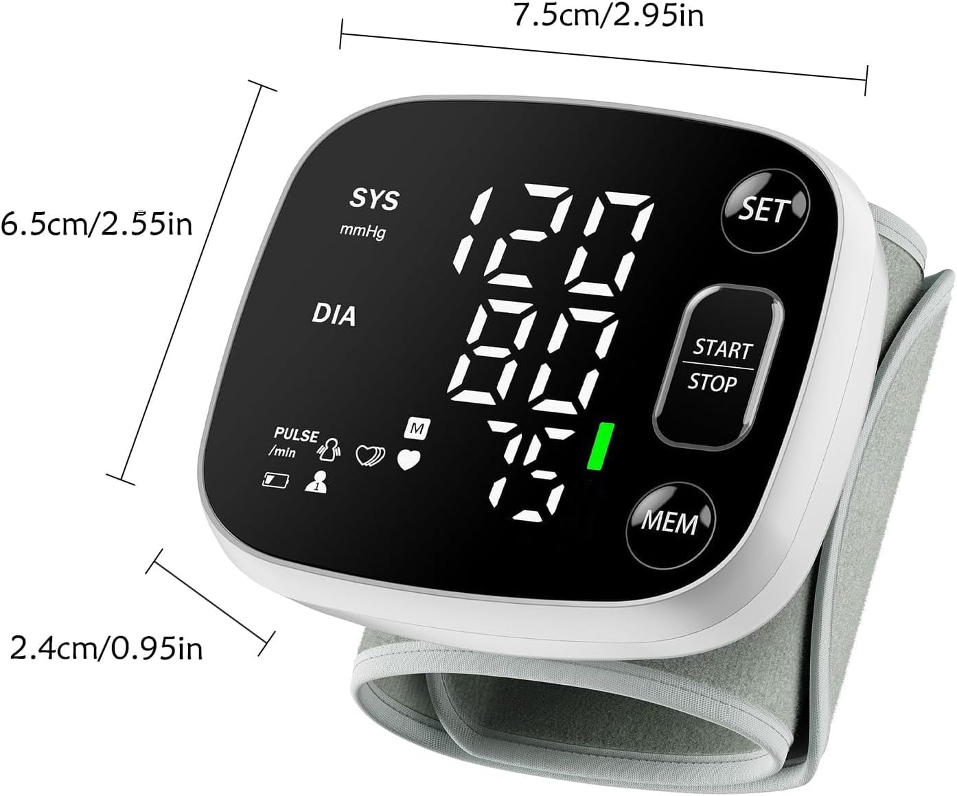 Oklar Wrist Blood Pressure Monitor – FDA Cleared