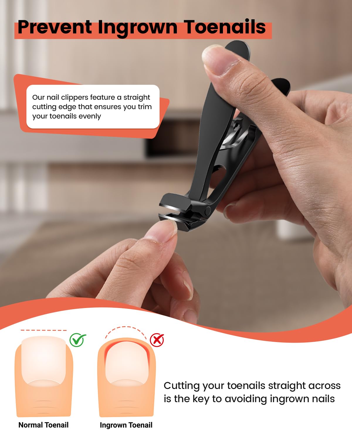 BEZOX Toe Nail Clippers for Thick Nails for Seniors - View 4