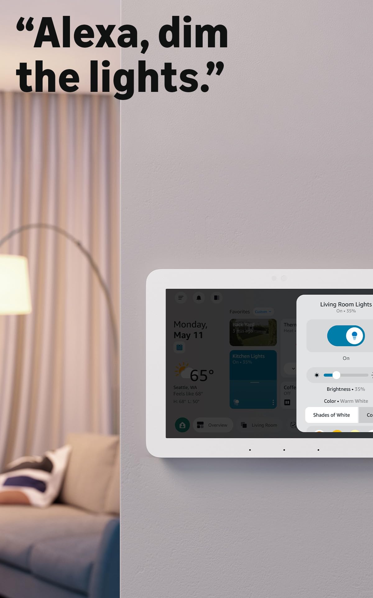 Amazon Echo Hub  , 8", Redesigned with customizable control and A - Amazon Official Product View 5
