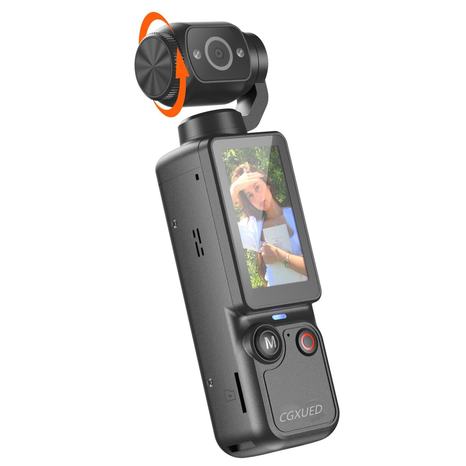 CGXUED Vlogging Camera, Mini Camcorder, Portable Handheld Video C by CGXUED - Angle View 1