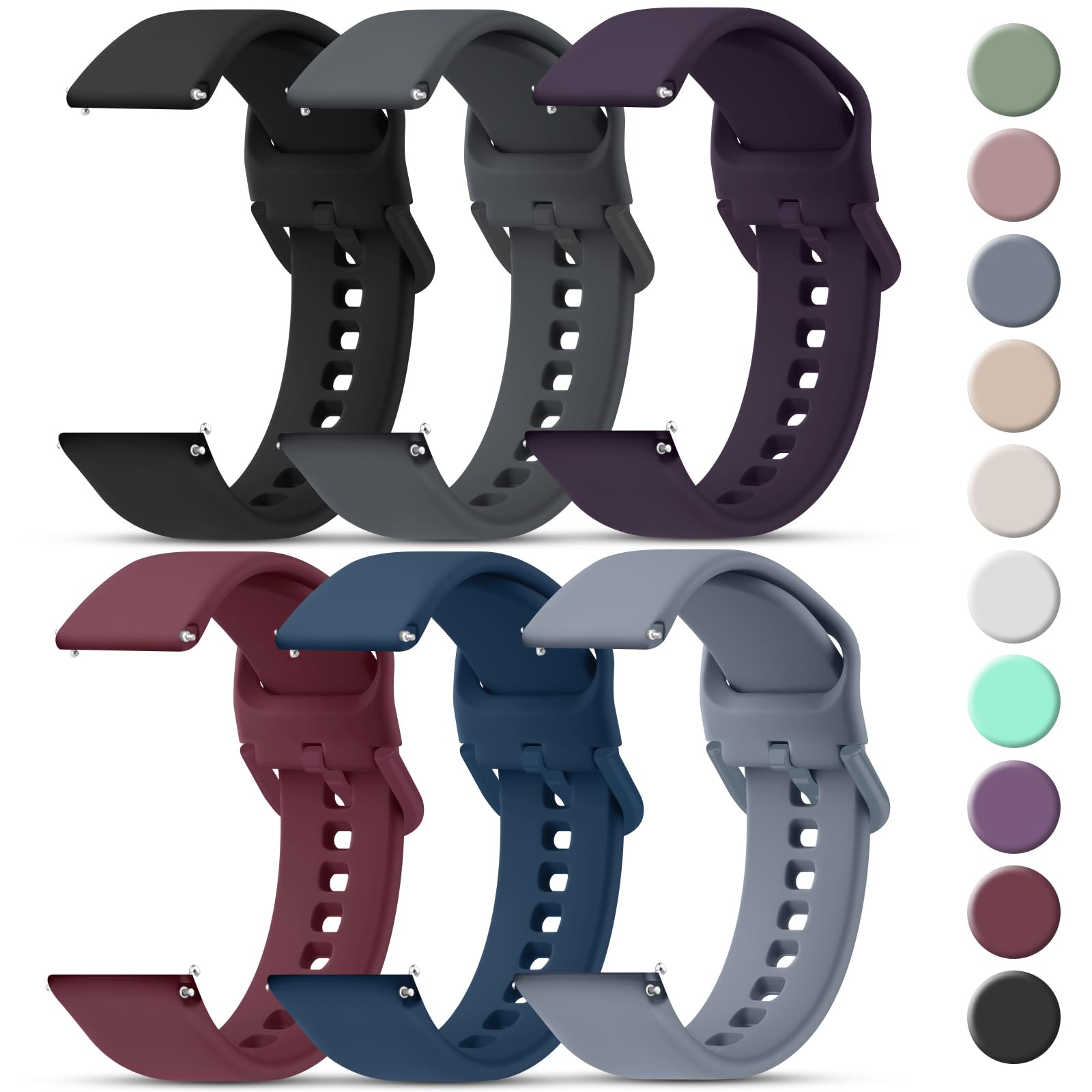 Tobfit 20mm 22mm Watch Bands Quick Release Watch Straps with - Product Imagery